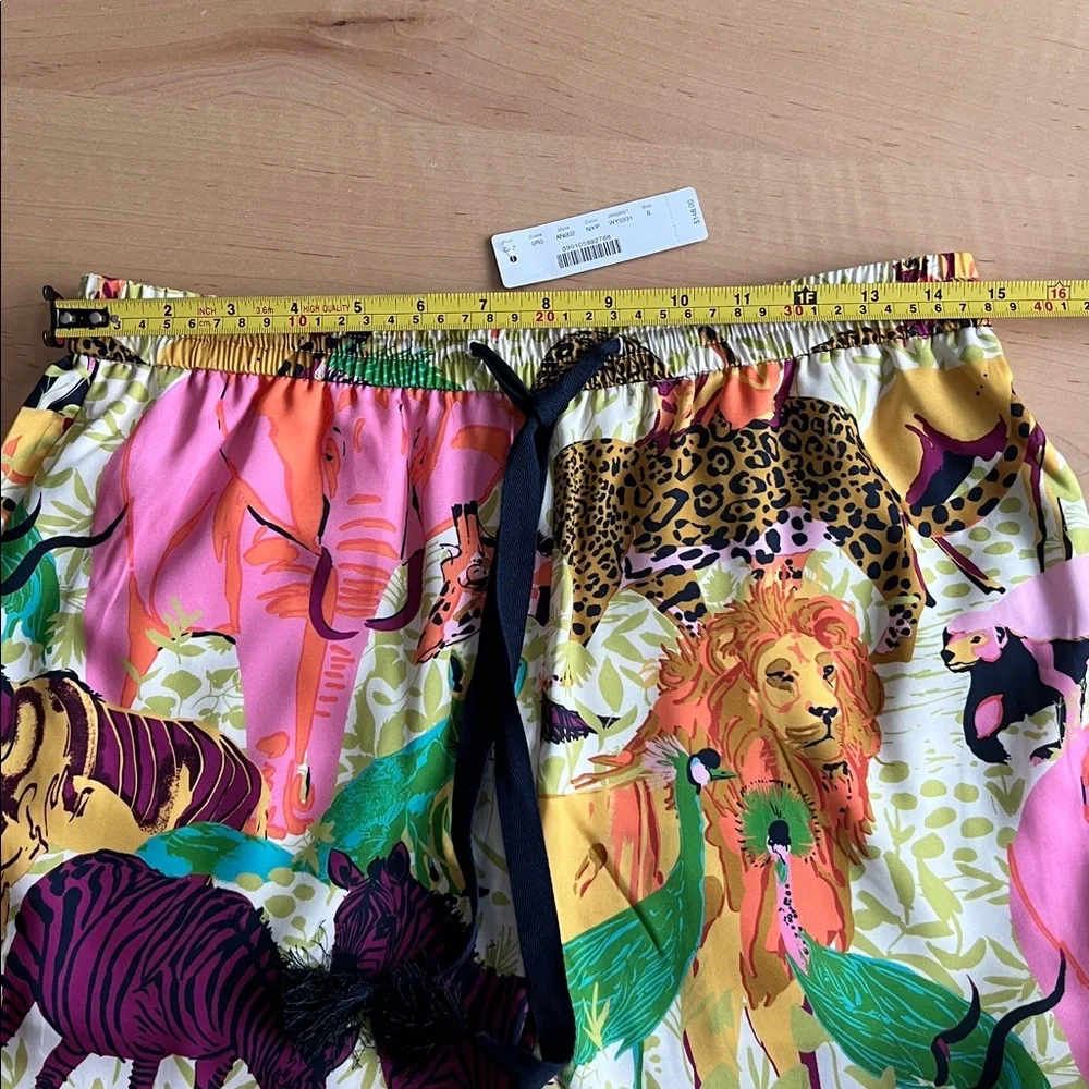 🆕 J. CREW Drapey wide-leg pant in Ratti® safari print - Picture 6 of 9